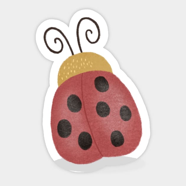 Cute little ladybug Sticker by Studio-Sy